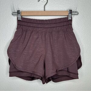 Lululemon Bootcamp Ready Short 3.5" Stride Emboss Cherry Cola 4